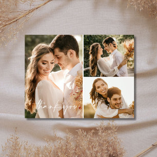 Terracotta Boho Wedding Photo Thank You Postcard