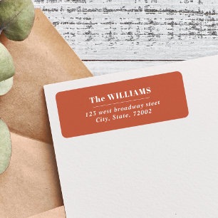 TERRACOTTA Bold Modern Elegant family name 