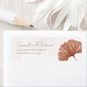 Terracotta Botancial Ginkgo Wedding