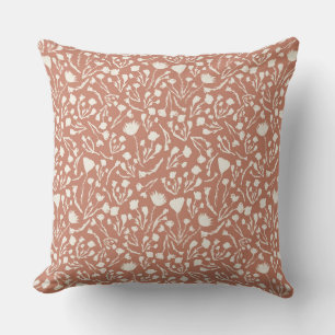 Terracotta Botanical for Natural Home Cushion