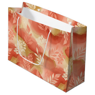 Terracotta Botanical - Warm Earthy Floral Large Gift Bag