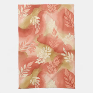 Terracotta Botanical - Warm Earthy Floral Tea Towel