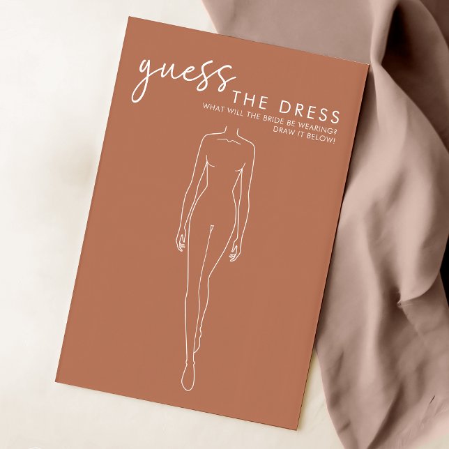 Terracotta Bridal Shower Guess The Dress Game (Creator Uploaded)