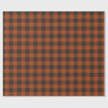 Terracotta Buffalo Plaid Festive Checked Farmhouse
