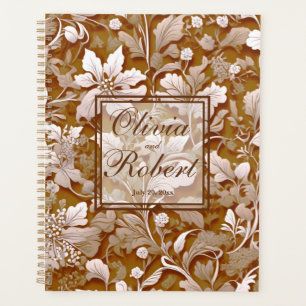 Terracotta Burnt Orange Modern botanical Boho Planner