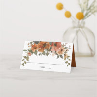 Terracotta Burnt Orange Rust Floral Fall Wedding