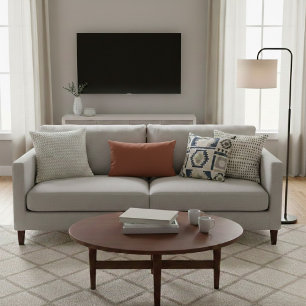 Terracotta Burnt Orange Solid Color  Decorative Cushion