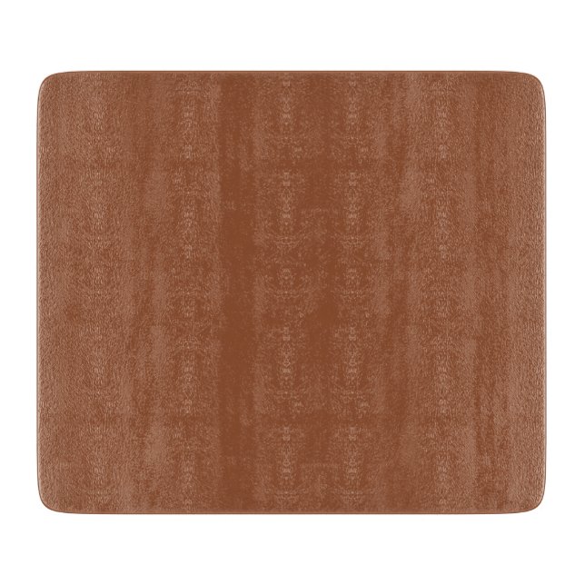 Terracotta Burnt Orange Solid Colour  Cutting Board (Front)