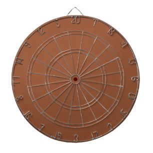 Terracotta Burnt Orange Solid Colour Dartboard
