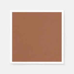 Terracotta Burnt Orange Solid Colour Napkin