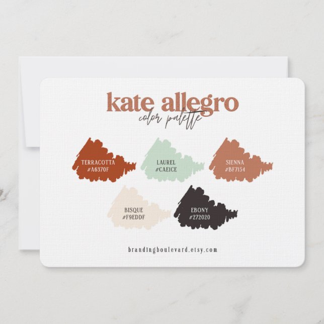 Terracotta Burnt Sienna & Beige Colour Palette Car (Front)