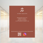 Terracotta business logo qr code instagram flyer<br><div class="desc">Personalise and add your business logo,  name,  address,  your text,  your own QR code to your instagram account. Terracotta,  dusty earth coloured background.</div>