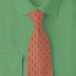 Terracotta Cactus Tie