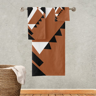 Terracotta-Chic Handtücher Boho Style Handtuchset Bath Towel Set