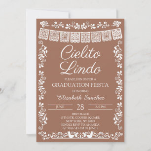 Terracotta Cielito Lindo Graduation Fiesta Invitation