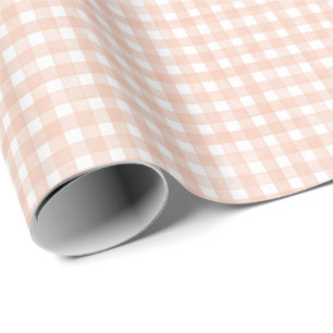 Terracotta Classic Gingham Wrapping Paper