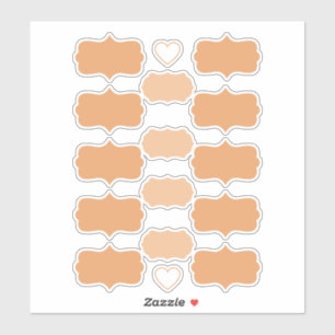Terracotta Colour Create Your Own Vinyl Labels