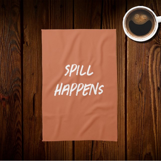  Terracotta  colour  -funny quote  Tea Towel (Creator Uploaded)