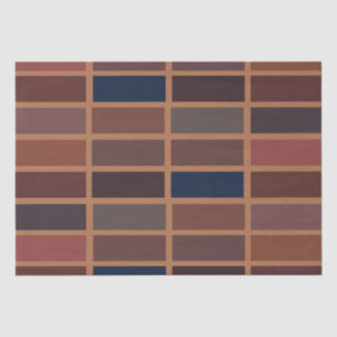 Terracotta Colourful Stripes Modern Earthy Tissue Paper