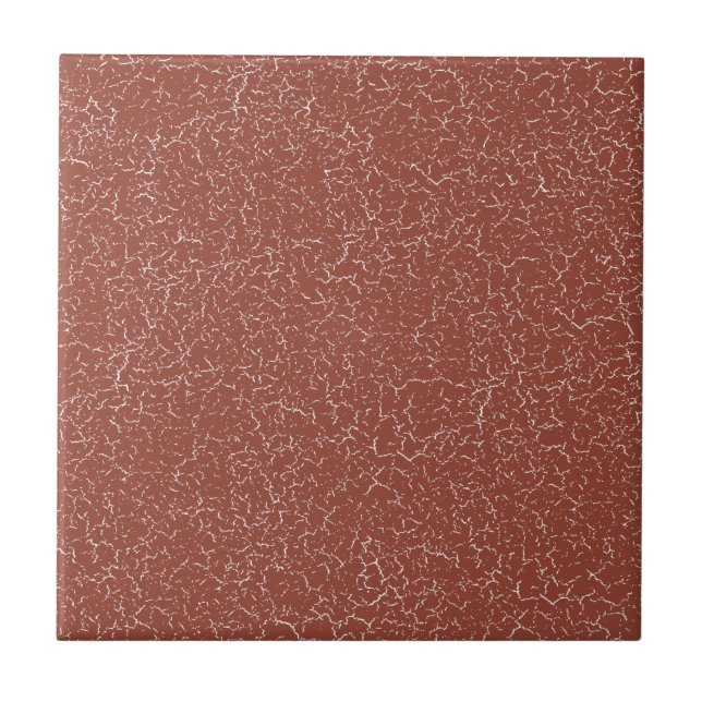 Terracotta Crackle Glaze Solid Colour Tile (Front)