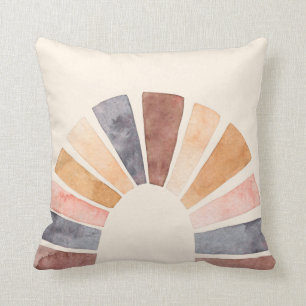 Terracotta Cream Boho Rainbow  Cushion