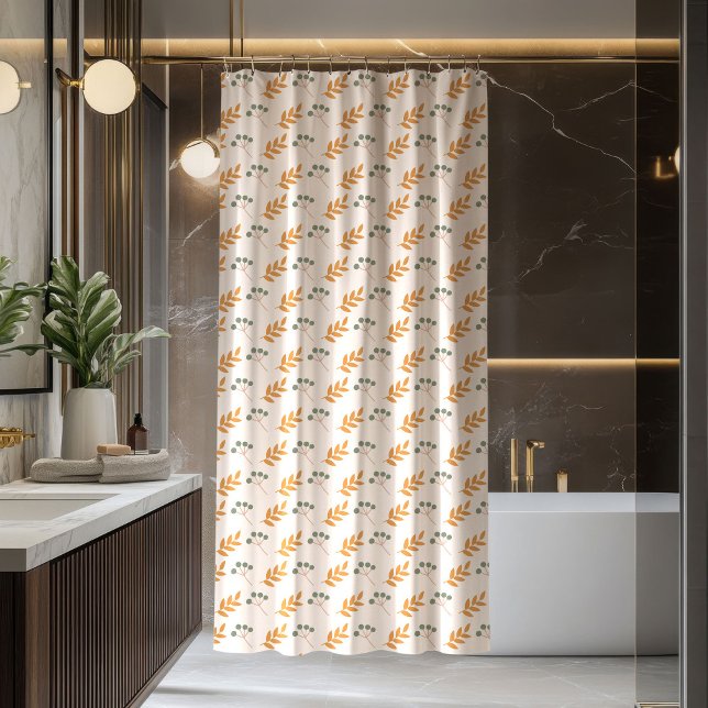 Terracotta Curtain Groovy 70s Flower Design (Terracotta Curtain Groovy 70s Flower Design)