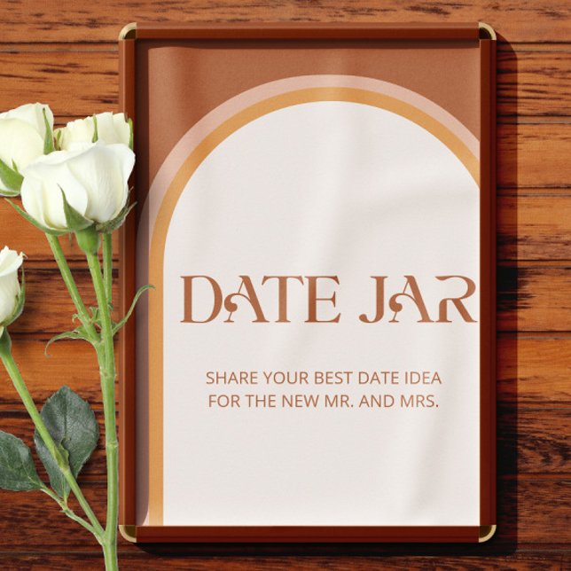 Terracotta date night ideas. Date jar bridal Game Poster (Creator Uploaded)