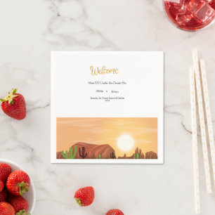 TERRACOTTA DESERT BOHO WEDDING NAPKIN