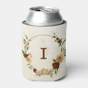 terracotta earth tone floral wedding can cooler