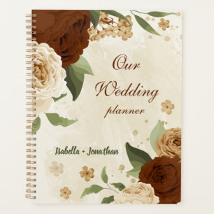 terracotta earth tone floral wedding planner