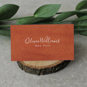 Terracotta Earthy Tone Business Card