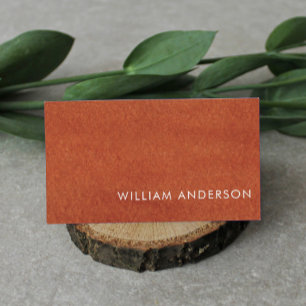 Terracotta Earthy Tone Business Card