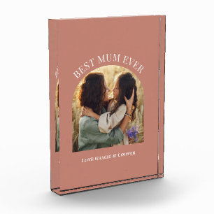 terracotta elegant arch photo typography best mum block