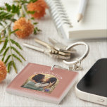 Terracotta elegant arch photo typography best mum key ring<br><div class="desc">Best Mum ever arch photo Mothers day,  Birthday,  anniversary,  Christmas gift home decor keychain. Modern girly elegant natural Terracotta colorway.</div>