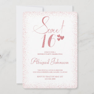 Terracotta Elegant Girls Sweet 16 Birthday  Invitation