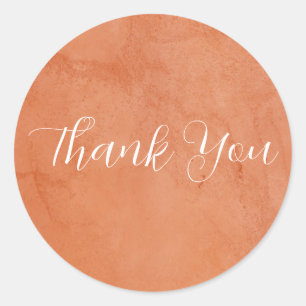 Terracotta Eucalyptus Burgundy Orange Floral Classic Round Sticker