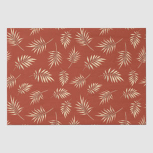 Terracotta Fall Leaves Tissue Paper