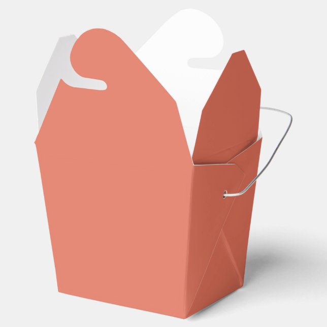Terracotta  favour box (Opened)
