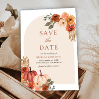 Terracotta Floral Pumpkin Wedding