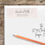 Terracotta Floral Watercolor Greenery Foliage<br><div class="desc">This design features a elegant stylish basic return address label with a handwritten script modern minimalist, an elegant calligraphy script template, hand-lettered name mailing accessories, with handwritten script lettering rustic, black and white simplistic, a watercolor floral return address, a simplistic elegance typography basic, a blush floral greenery flowers, personalised return...</div>