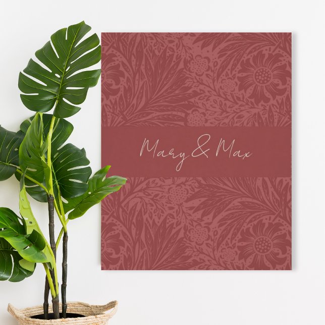 Terracotta Floral Wedding Poster (Creator Uploaded)