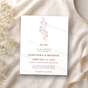 Terracotta Flower Bouquet Botanic we do budget Flyer