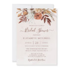 Terracotta Flowers Boho Fall Earthy Bridal Shower