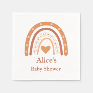 Terracotta Gender Neutral boho rainbow custom   Napkin
