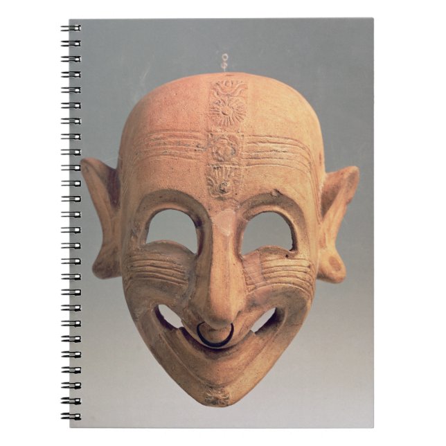 Terracotta grinning mask from San Sperate, 6th-5th Notebook (Front)