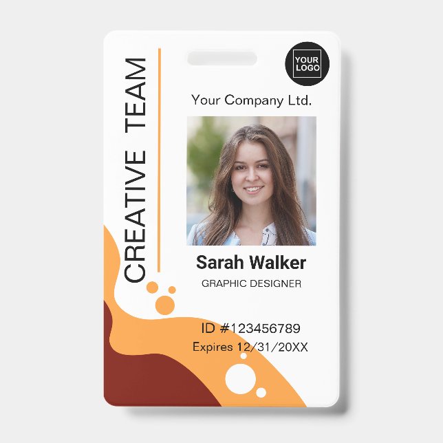 Terracotta ID Badge Photo Creative Design Team (Front)