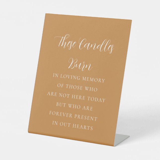 Terracotta In Loving Memory Sign (Front)