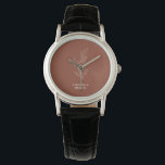 Terracotta Ivory Beige Ivy Flower Trends Wedding Watch<br><div class="desc">Terracotta Ivory Beige Ivy Flower Trends Wedding</div>