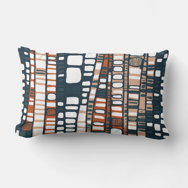 Terracotta layers lumbar cushion (Front)