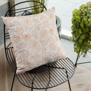 Terracotta Leaves Cushion